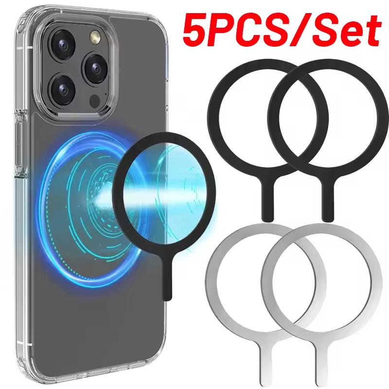 Phone Accessories Ring Holder - 5-1 шт. Магнитное кольцо-наклейка для беспроводной
