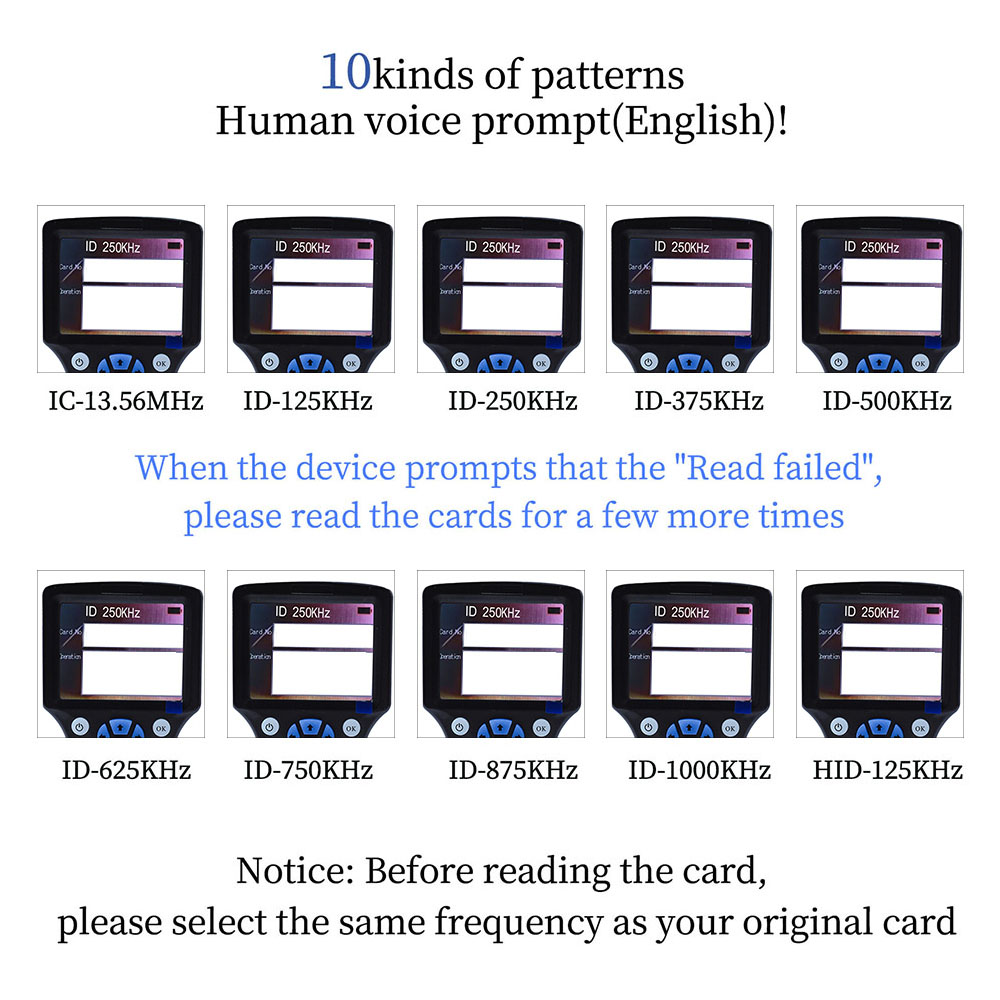 Портативный 10-частотный RFID/ – обзор и цена Nfc Card Reader