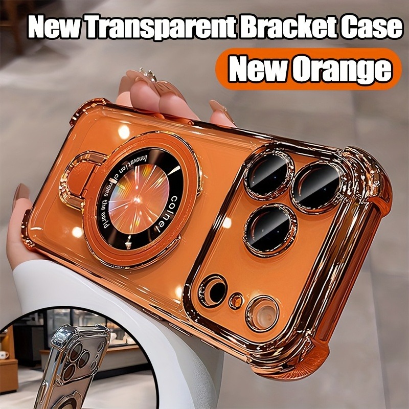 Роскошный прозрачный чехол с п – обзор и цена Phone Accessories Ring Holder