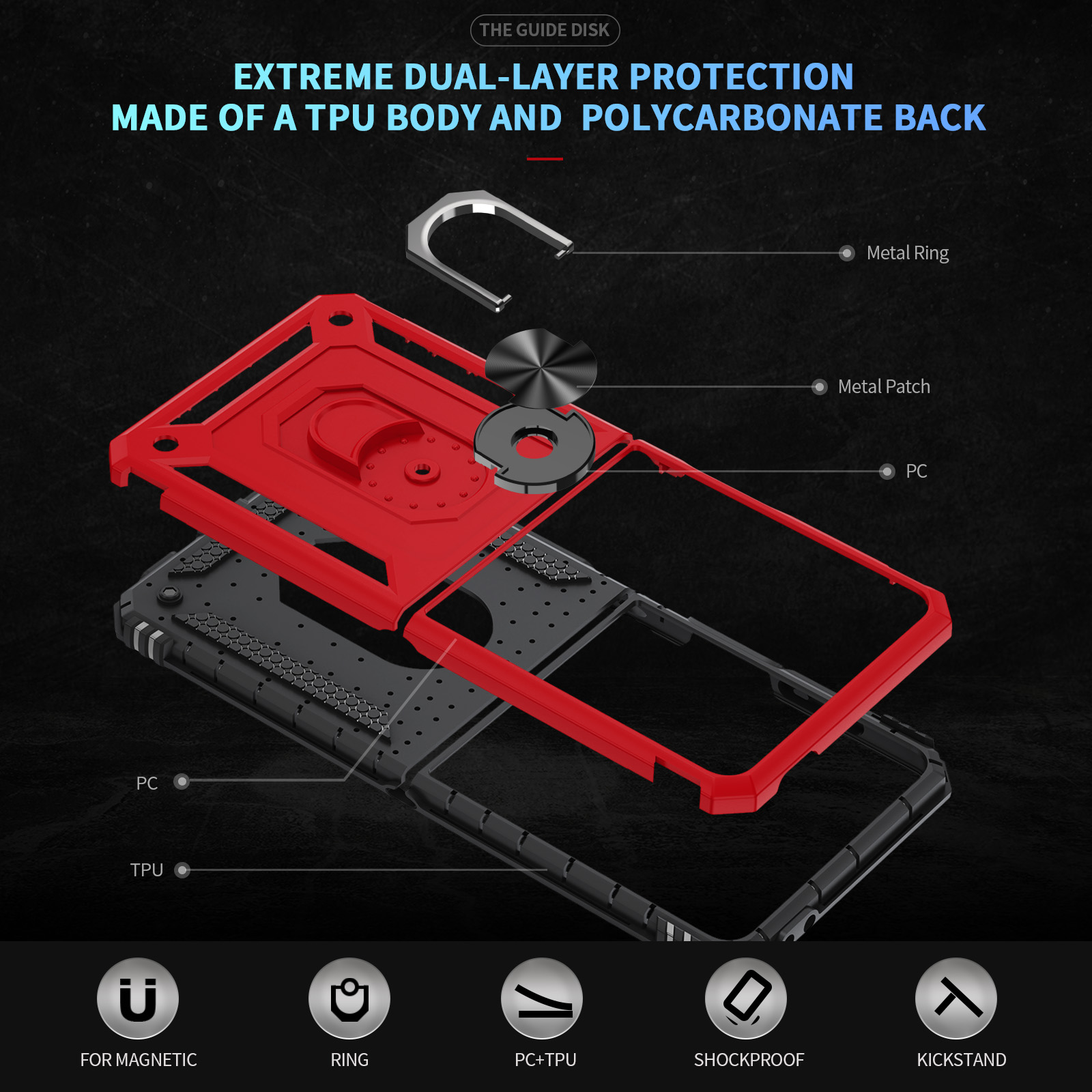 Противоударный чехол для телеф – обзор и цена Phone Accessories Ring Holder