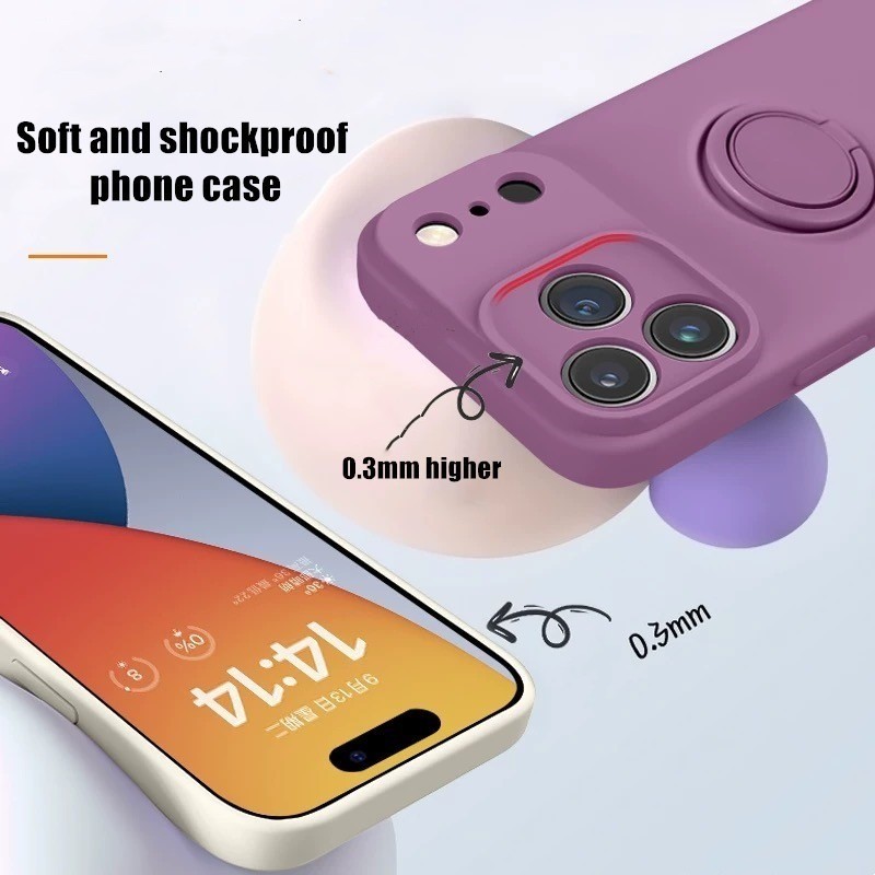 Жидкий силиконовый чехол-подст – обзор и цена Phone Accessories Ring Holder