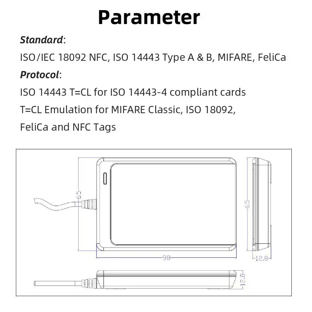 NFC-считыватель USB ACR122U бе – обзор и цена Nfc Card Reader